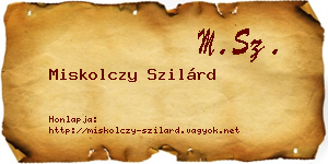 Miskolczy Szilárd névjegykártya